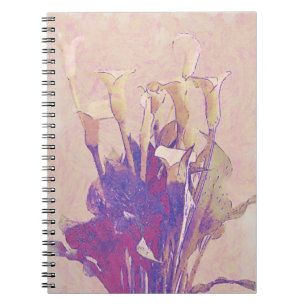 Calla Lily in Pink Art Journal Notebook