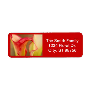 Calla Lily Label Return Address Label