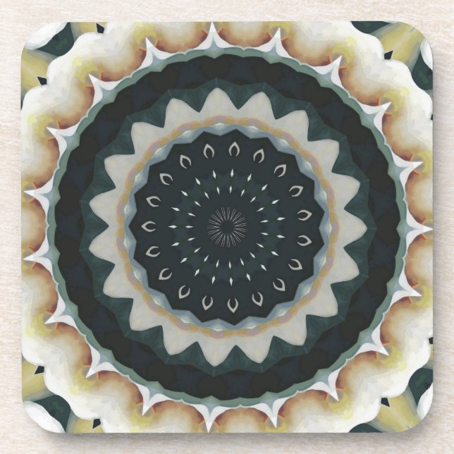 Calla Lily Mandala Coaster (Front)