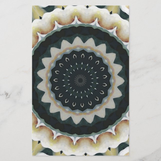 Calla Lily Mandala Stationery (Front)