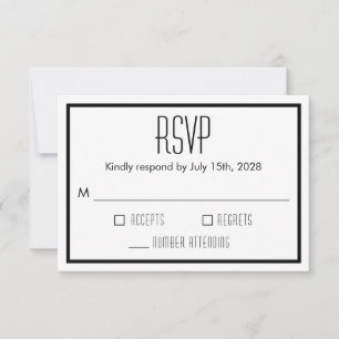 Calla Lily Modern Floral RSVP Card