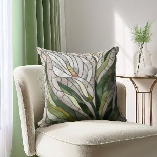 Calla Lily Mosaic Art Cushion