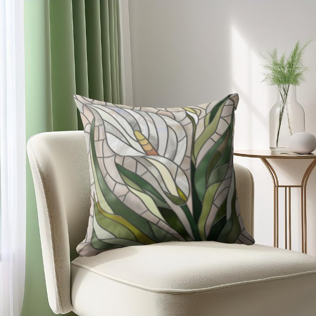 Calla Lily Mosaic Art Cushion (Creator Uploaded)