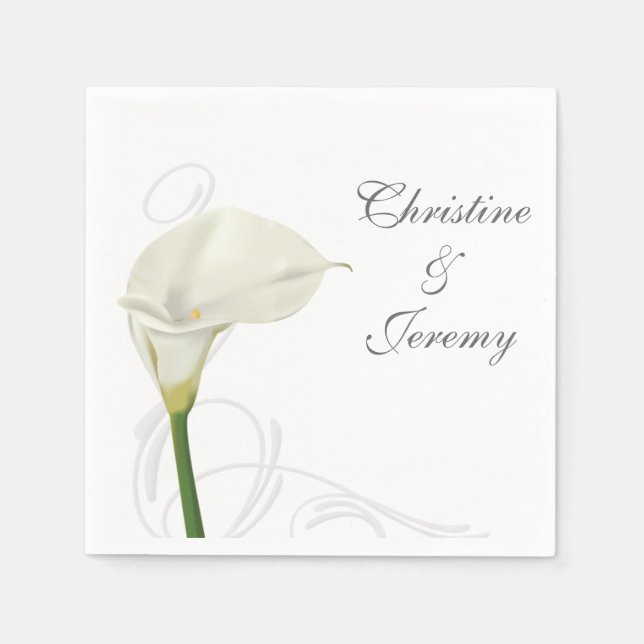Calla Lily Napkin (Front)
