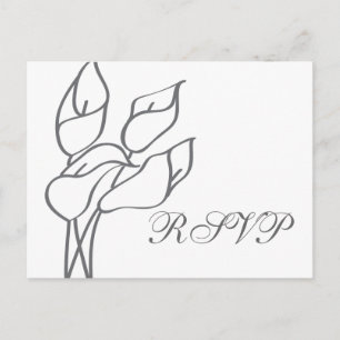 Calla Lily RSVP postcard