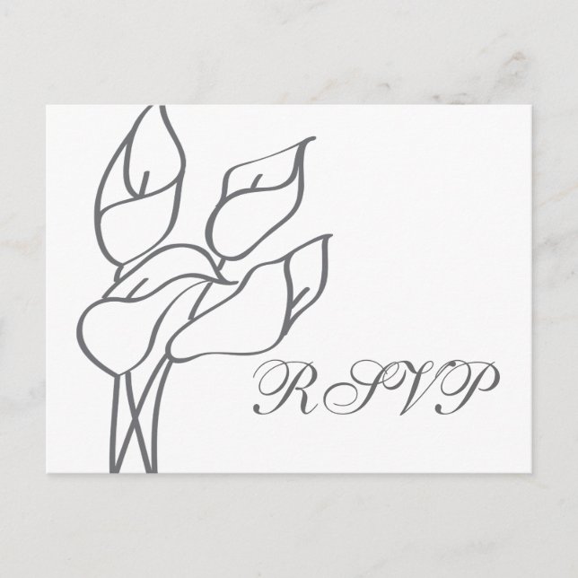 Calla Lily RSVP postcard (Front)