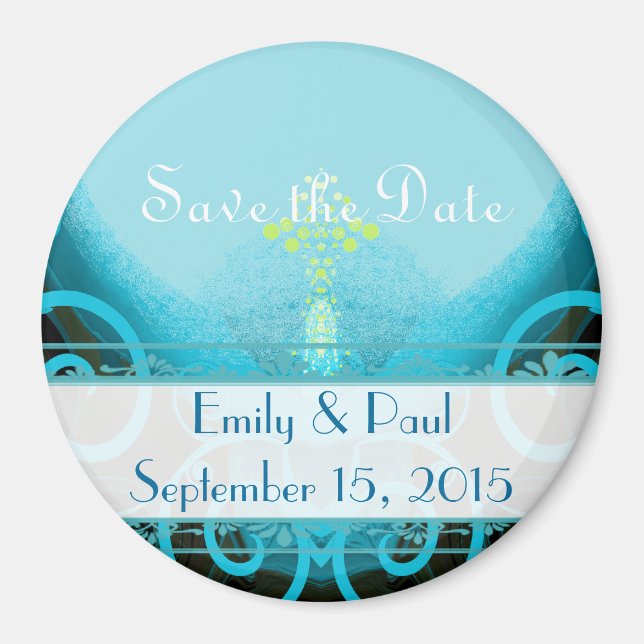 Calla Lily Save the Date Magnet (Front)