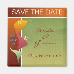 Calla Lily Save the Date magnets