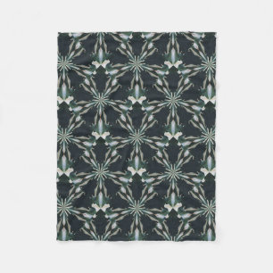 Calla Lily Star Kaleidoscope Fleece Blanket