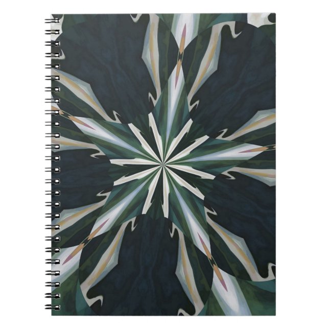 Calla Lily Star Kaleidoscope Notebook (Front)