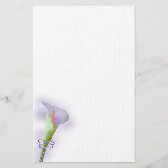 Calla Lily Stationery (Front)