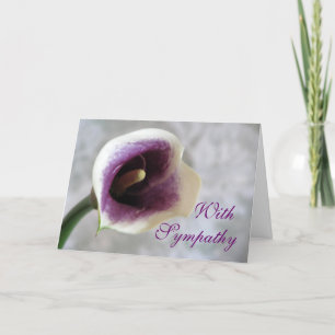 Calla Lily Sympathy Greeting Card