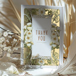 Calla Lily Thank You Card Art Nouveau Mucha<br><div class="desc">Art Nouveau Vintage wedding invitations by Alphonse Mucha in a floral, romantic, and whimsical design. Victorian flourishes complement classic art deco fonts. Please enter your custom information, and you're done. If you wish to change the design further, simply click the blue "Customise It" button. Thank you so much for considering...</div>