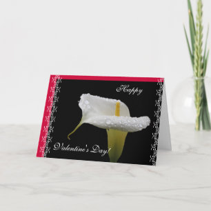 calla lily-Valentine's day Holiday Card
