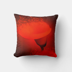 Calla Lily Vivid Red Scatter Effect Cushion