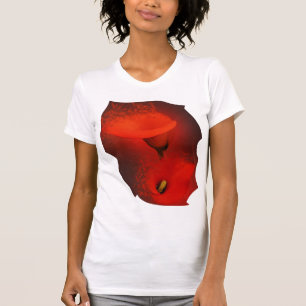 Calla Lily Vivid Red Scatter Effect T-Shirt