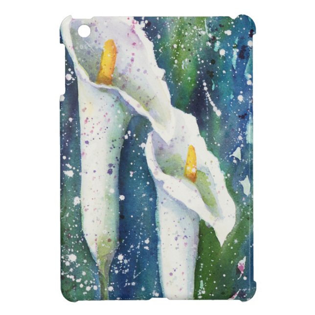 Calla Lily watercolor iPad cover iPad Mini Case (Back)