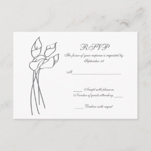 Calla Lily wedding rsvp