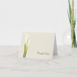 Calla Lily Wedding Thank You cards