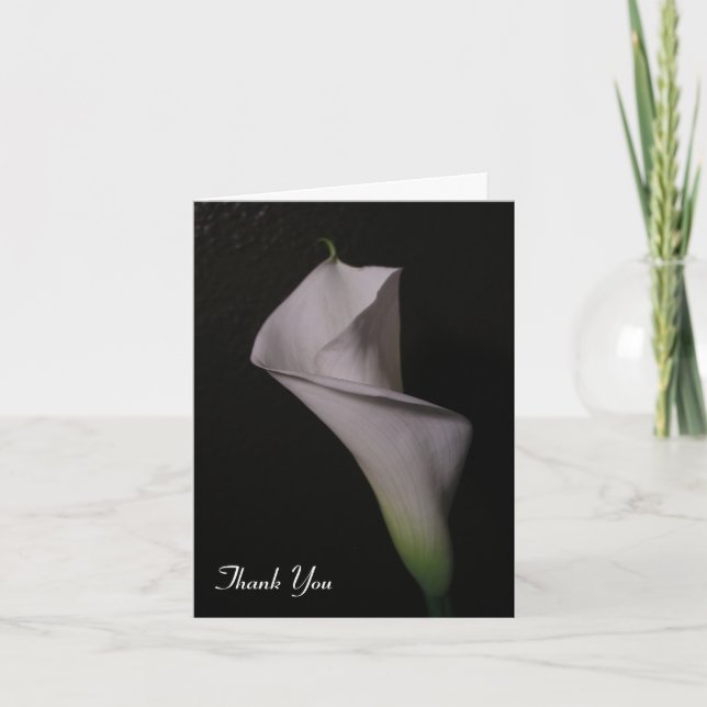 Calla Lily Wedding Thank You Cards (Front)