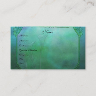 Calla Lily Wonder Business Card