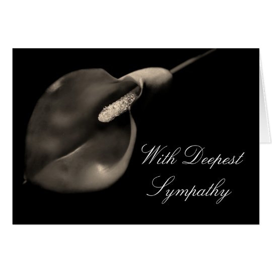Calla Sympathy Card