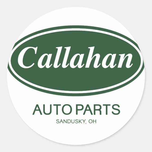 Callahan Auto Parts Classic Round Sticker (Front)