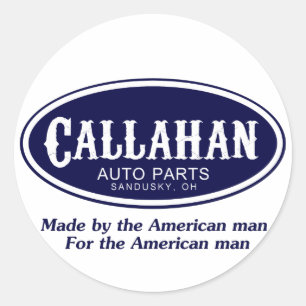 Callahan Auto Parts Logo Classic Round Sticker