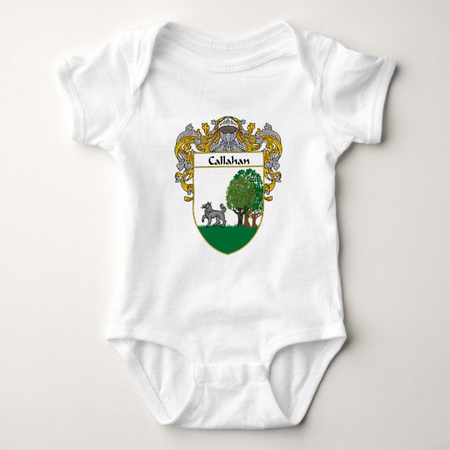 Callahan Coat of Arms (Mantled) Baby Bodysuit (Front)