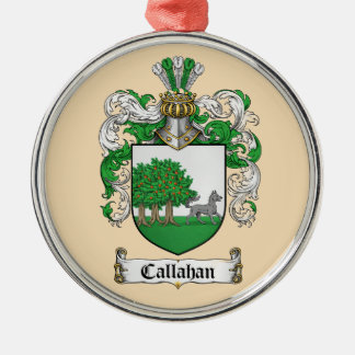 Callahan Coat of Arms Metal Ornament