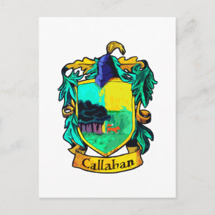 Callahan Family Crest (cutout) Postcard