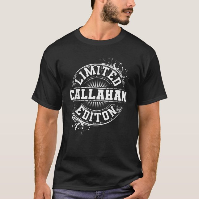 CALLAHAN Funny Surname Family Tree Birthday Reunio T-Shirt (Front)