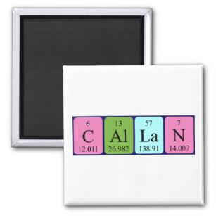 Callan periodic table name magnet