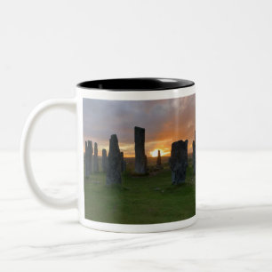 Callanish Standing Stones at Sunrise - Scotland Two-Tone Coffee Mug