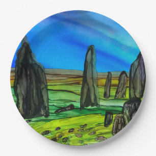 Callanish standing stones   paper plate