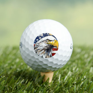 Callaway, Custom Gifts | Fierce Bald Eagle Design Golf Balls