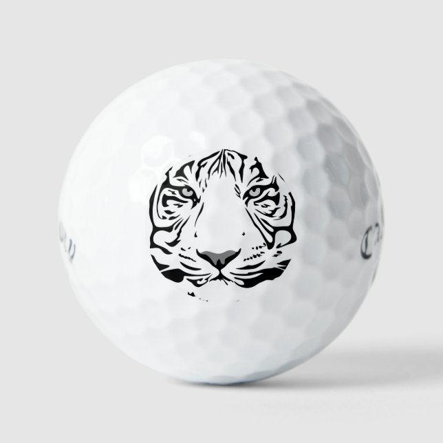 Callaway Supersoft 12 pack custom golf balls TIGER (Front)