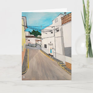 Calle Cabanilles Painting by Alfred Fox Card