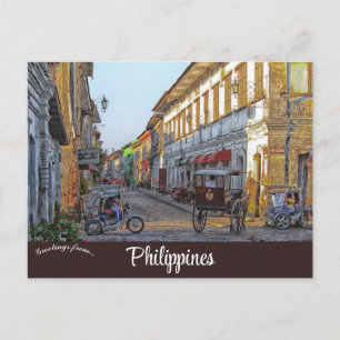 Calle Crisologo Vigan Philippines Postcard