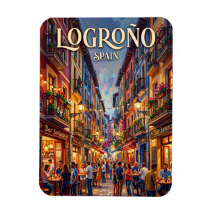 Calle del Laurel Spain Magnet