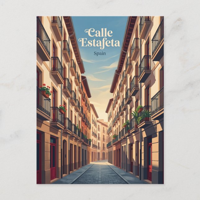 Calle Estafeta Spain Postcard (Front)