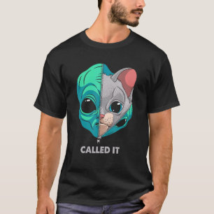 Called It Alien Cat Pastel Goth Kitten Astronaut S T-Shirt