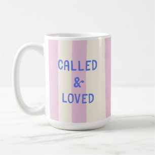 Called & Loved Modern Christian Faith Quote Cute Coffee Mug