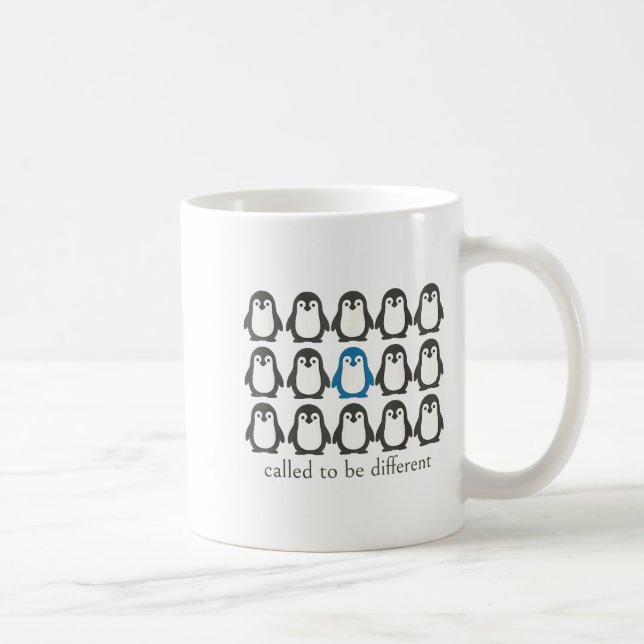 Called To Be Different Christian Penguin Faith Ins Coffee Mug (Right)