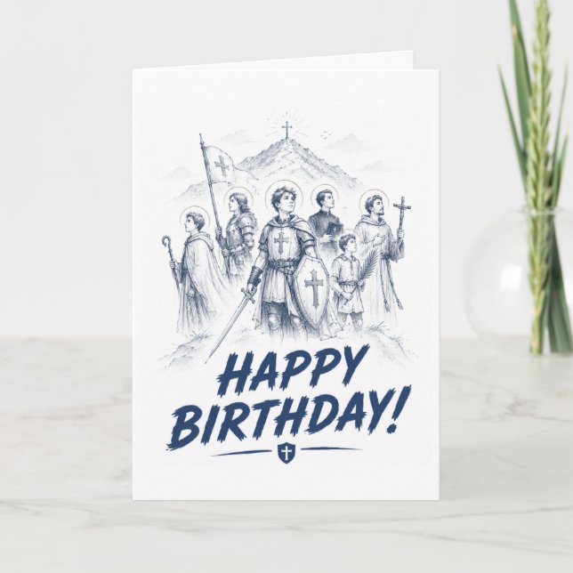 Called to Something Greater Catholic Birthday Card (Front)