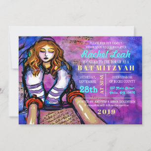 CALLED TO THE TORAH Bat Mitzvah Invitation