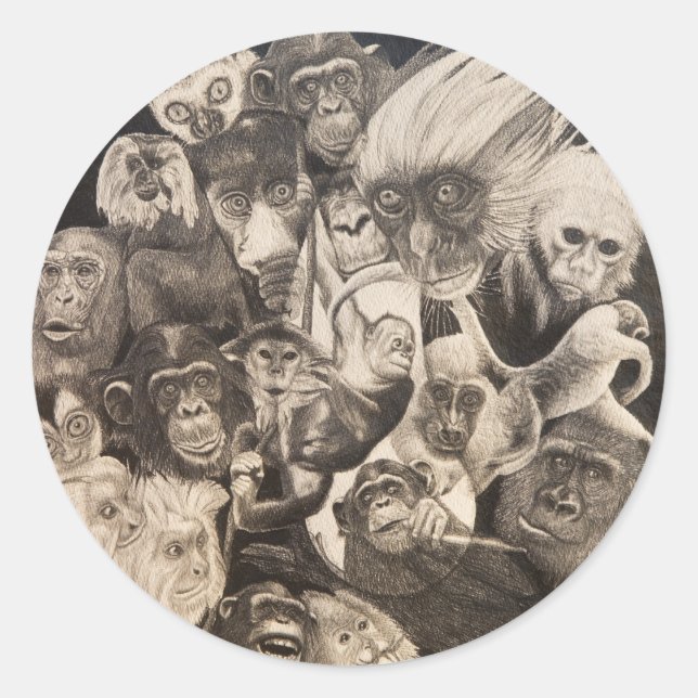 CalleyArt1 Classic Round Sticker (Front)