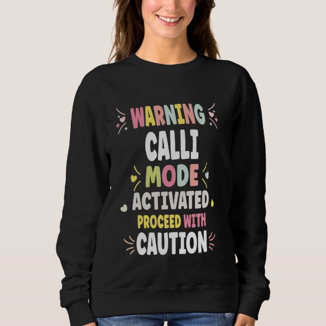 CALLI Personalised Women's Gift Custom CALLI Sweatshirt (Front)