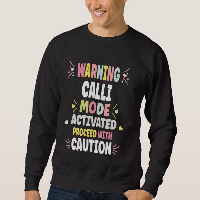 CALLI Personalised Women's Gift Custom CALLI Sweatshirt (Front)