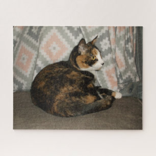 Callie Cat on Sofa Jigsaw Puzzle